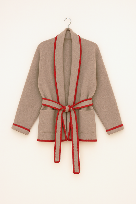 WhipStitch Cardigan with Beltg