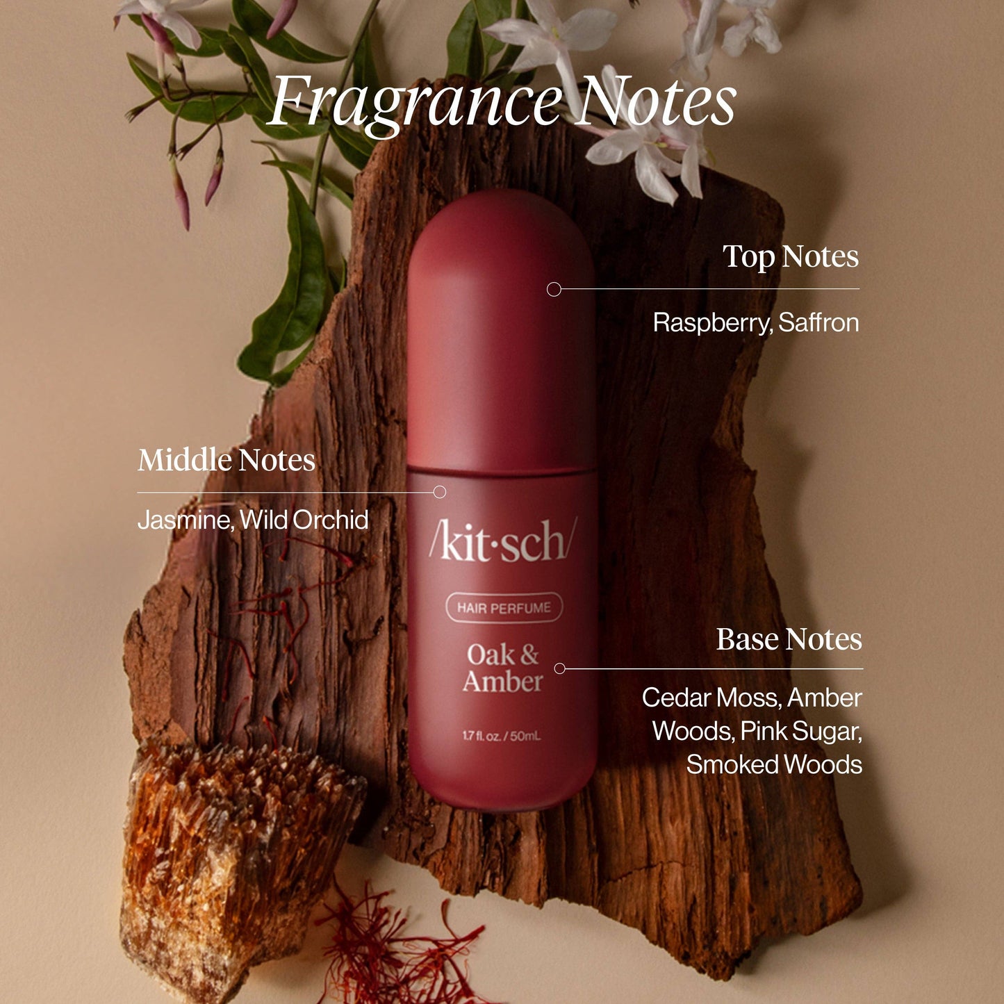 KITSCH Oak & Amber Hair & Body Perfume Mist