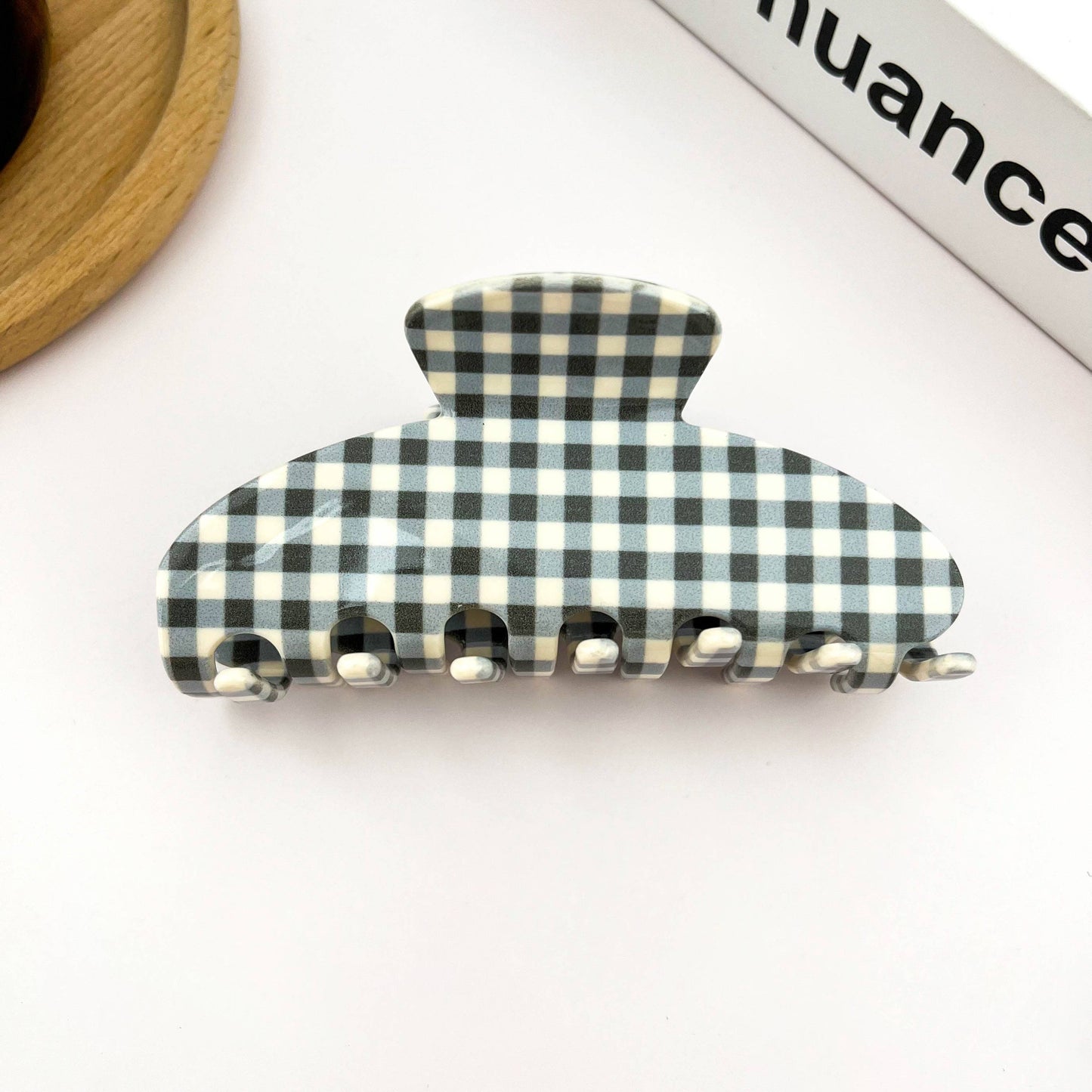 Gingham Hair Clip