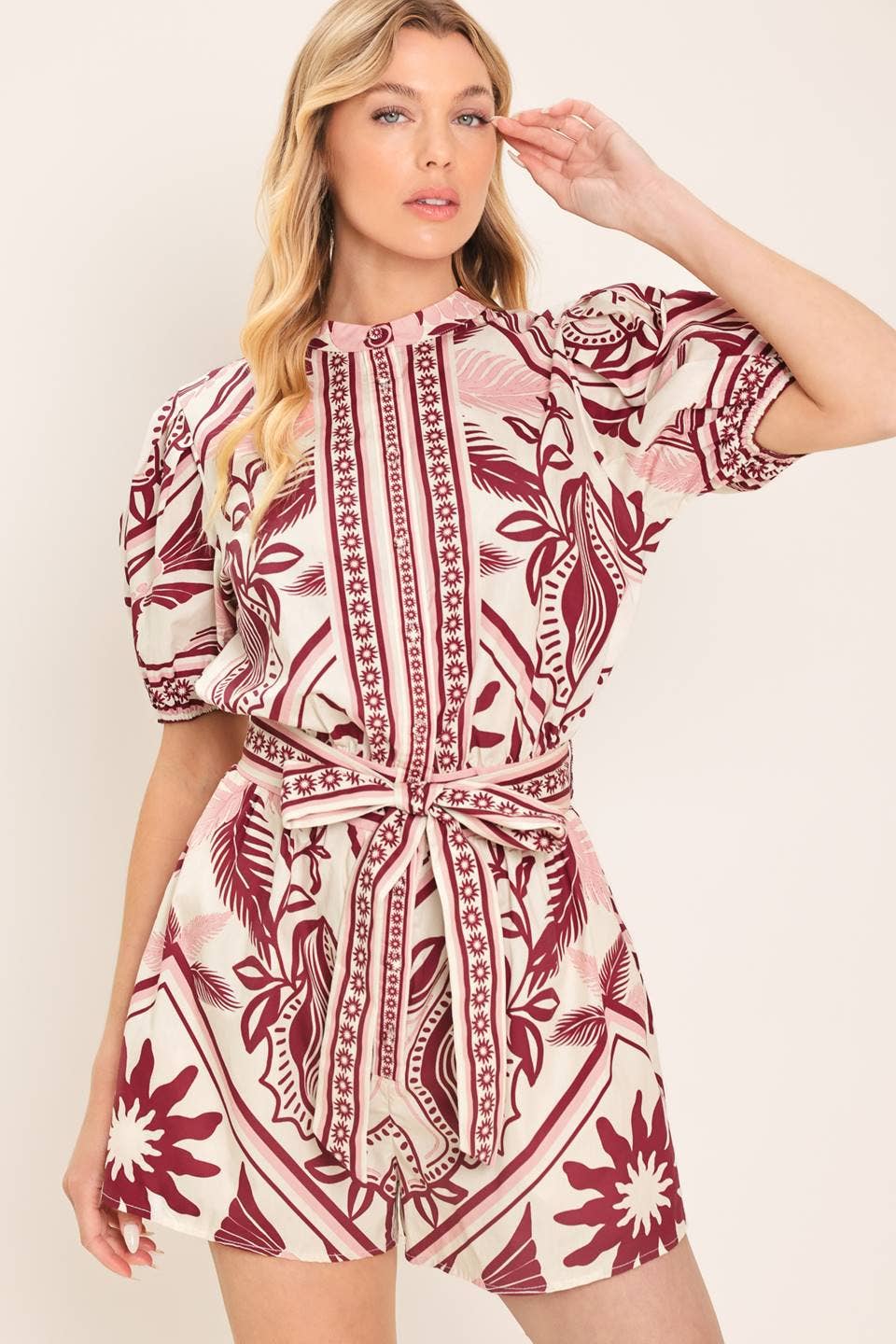 Printed Romper