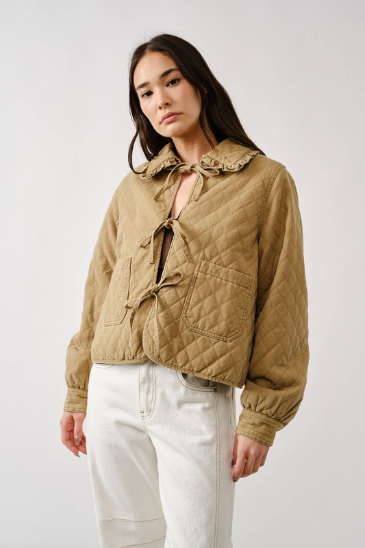 Quilted Camel Jacket