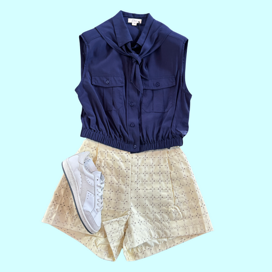 Vegan Leather Shorts