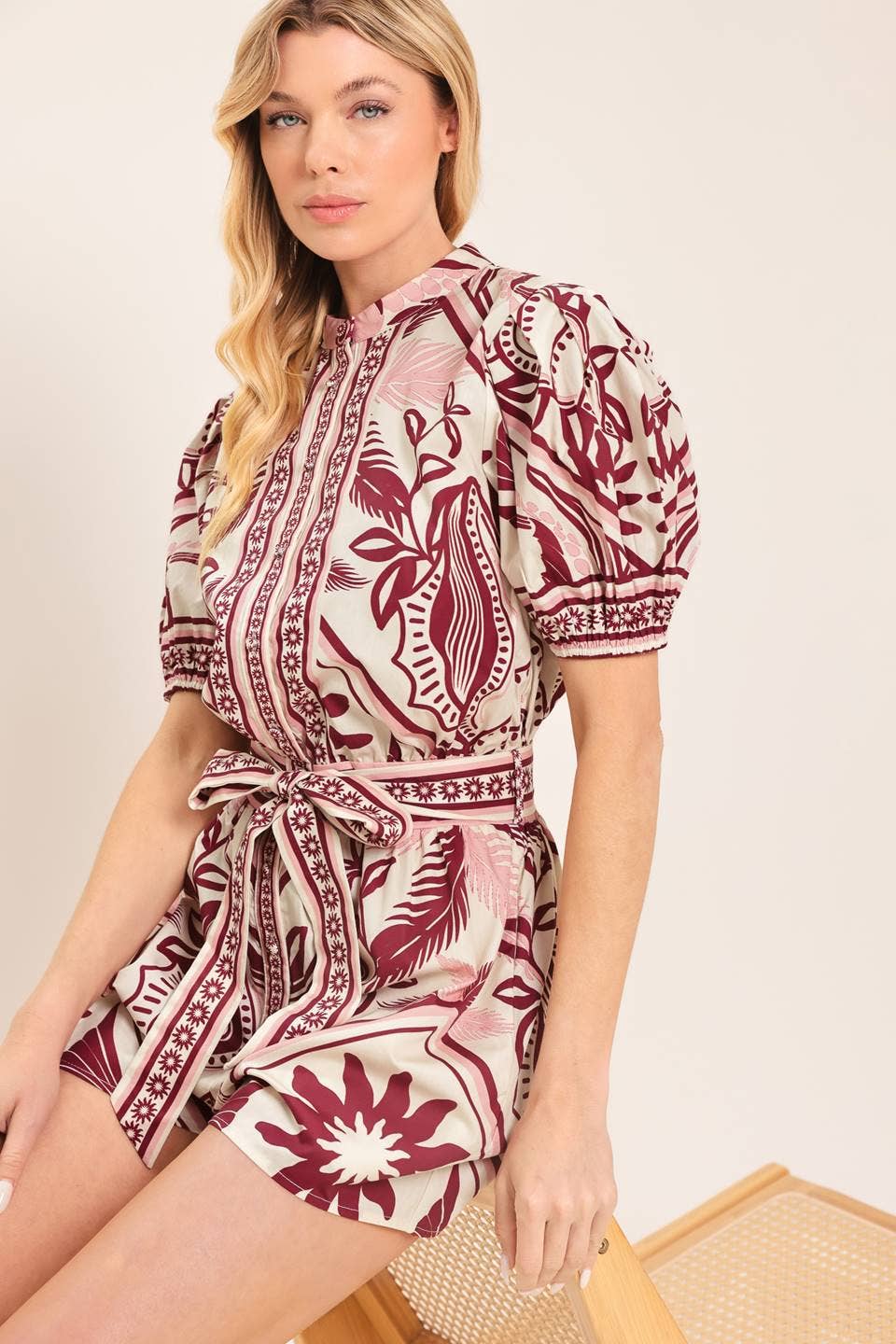 Printed Romper