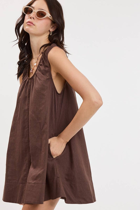 Round Neck Swing Dress