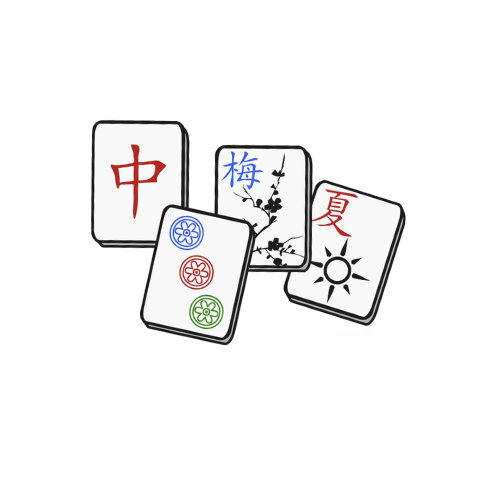 Acrylic Napkin Weight, Mahjong