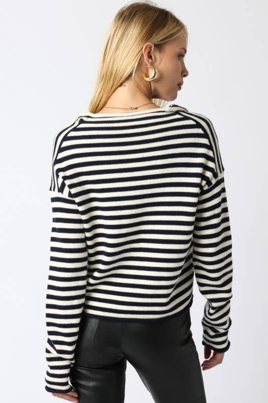 Elina Stripe Knit Top