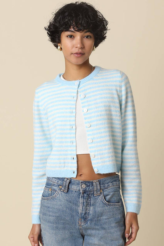 Deja Cropped Knit Cardigan