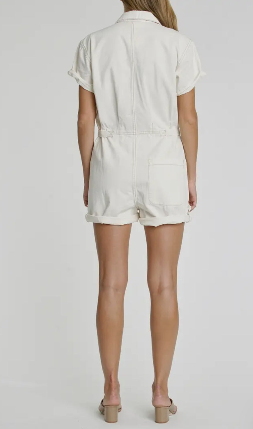 Parker Romper in Ecru