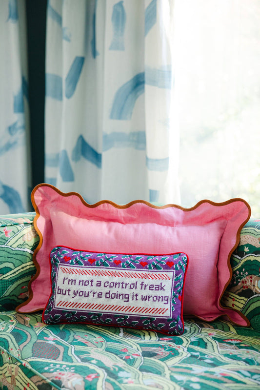 Control Freak Needlepoint Pillow