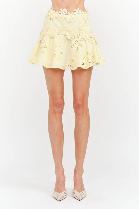 Eleanor Butter Yellow Skirt
