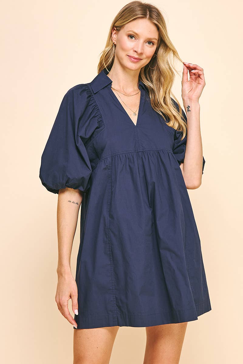 Collared Shirt Dress