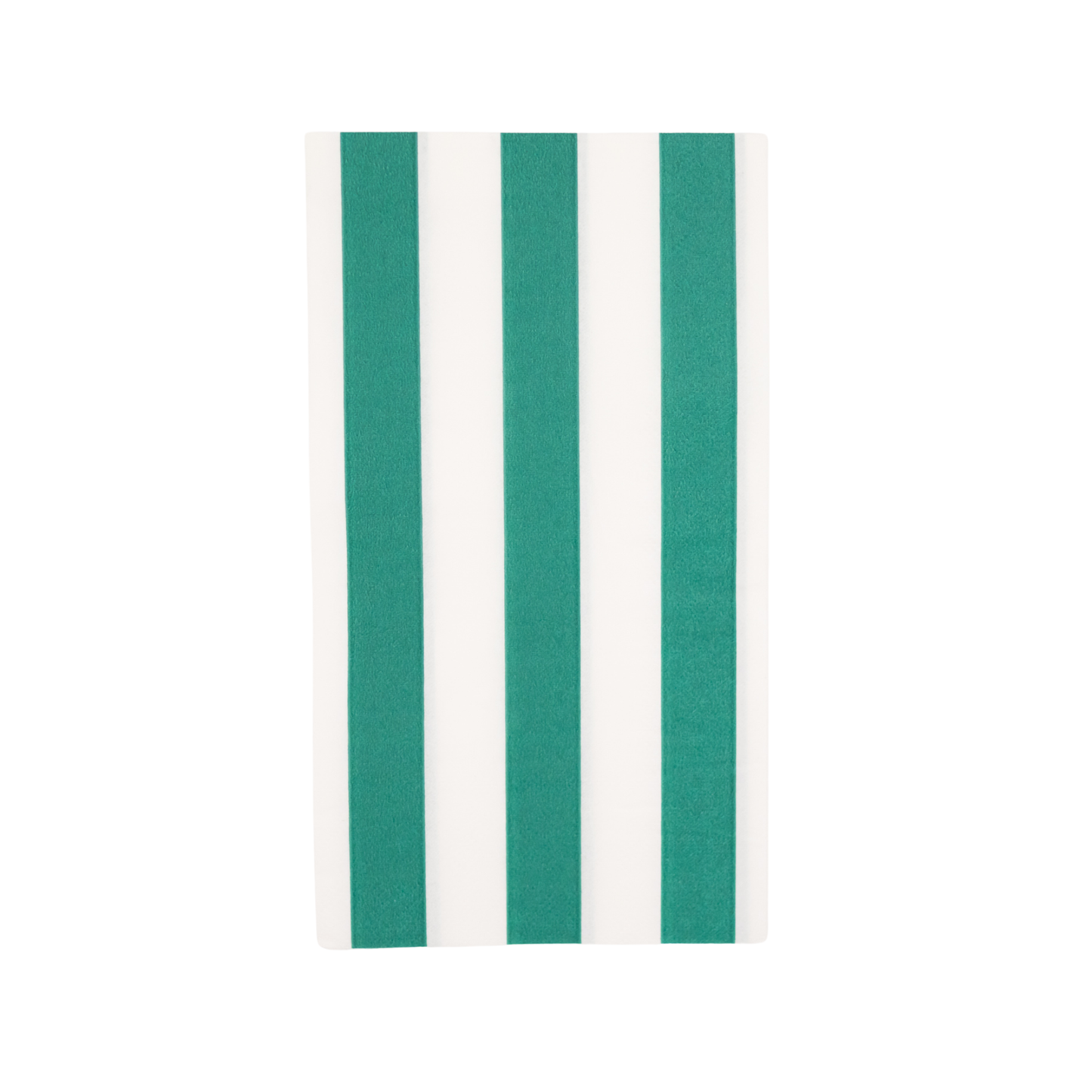 EMERALD GREEN CABANA STRIPE GUEST TOWELS