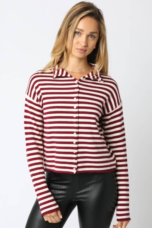 Elina Stripe Knit Top