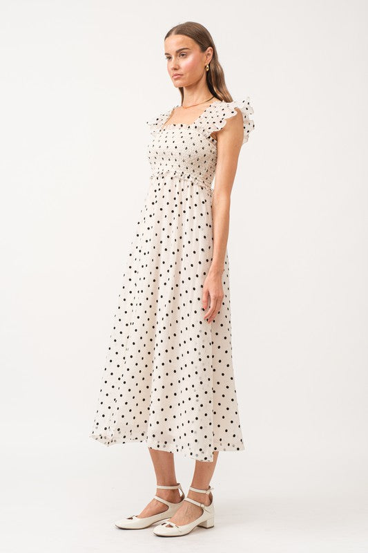 Jacquelyn Polka Dot Midi (Size L)