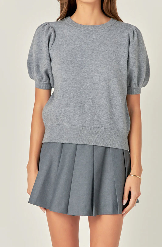 Short Sleeve Sweater Top