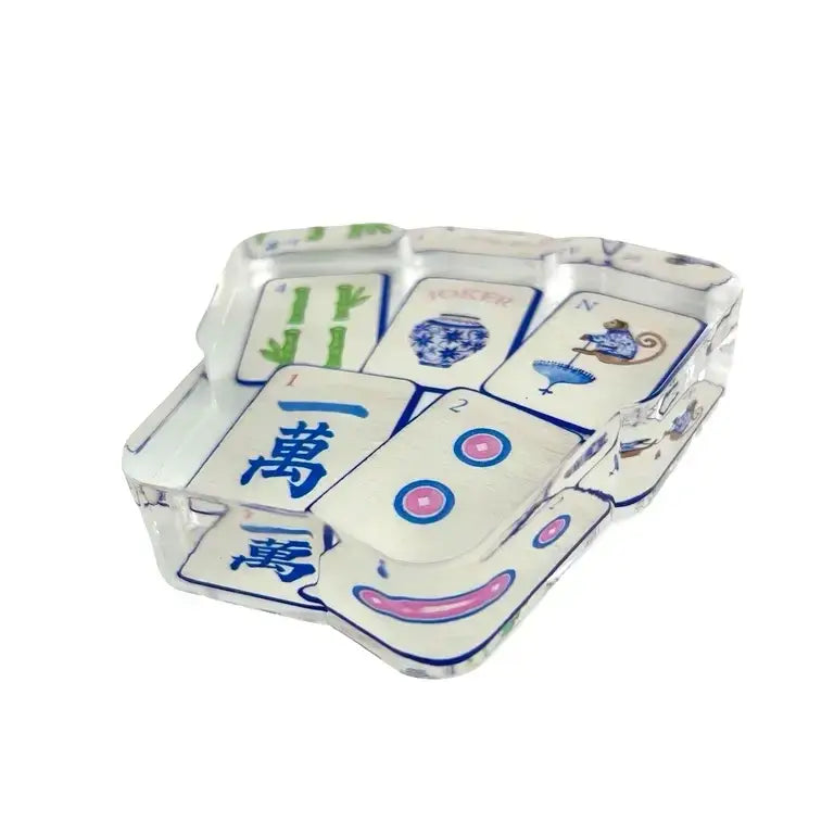 Acrylic Napkin Weight, Preppy Mahjong