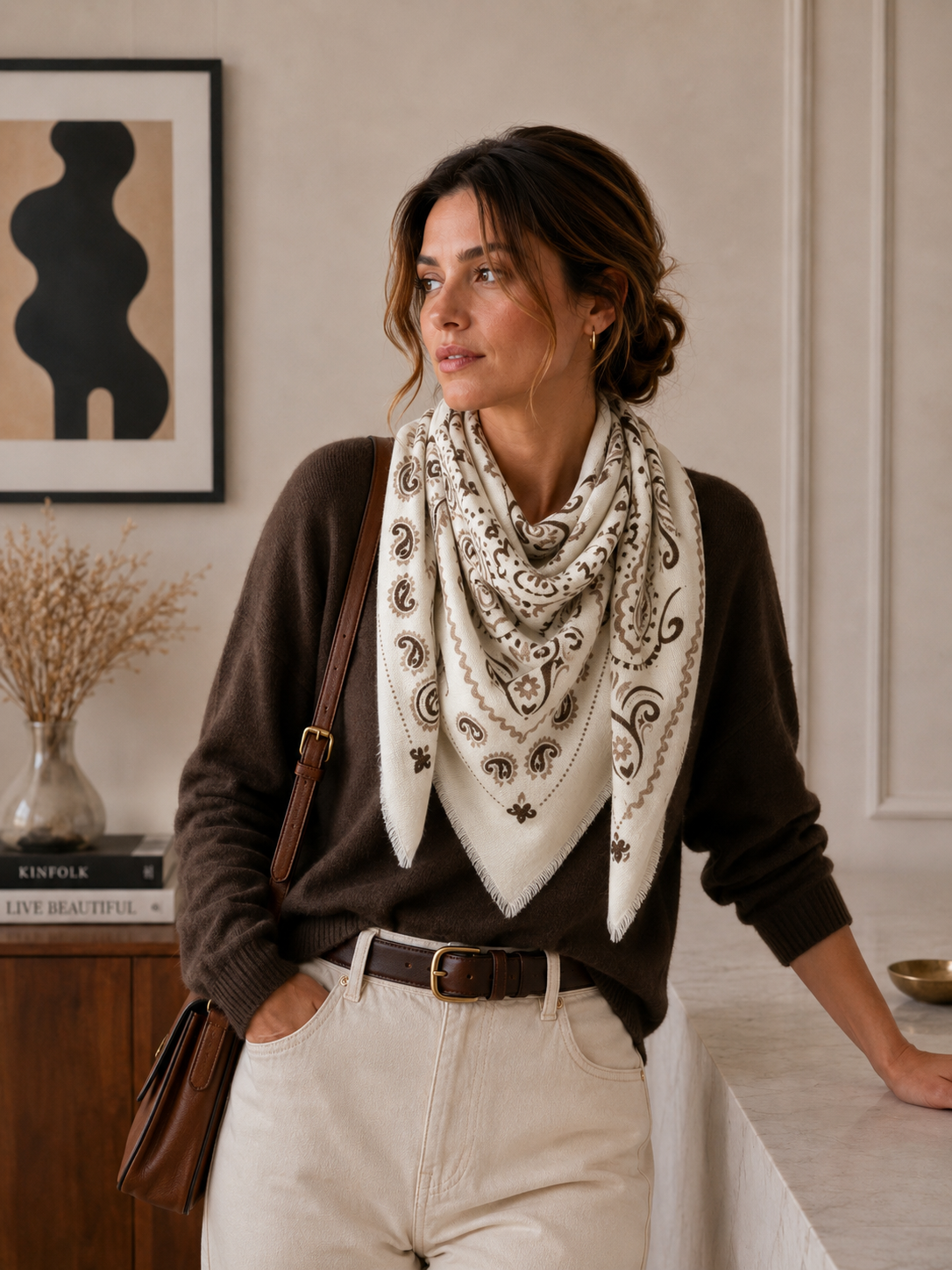 Large Square Bandana Scarf