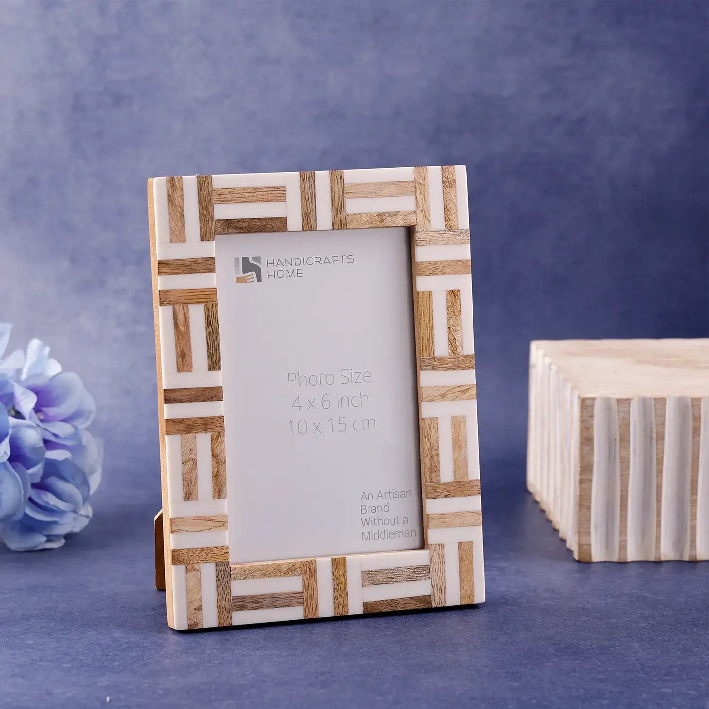 Picture Frames Marquet Grid Resin & Wood Inlay Collection