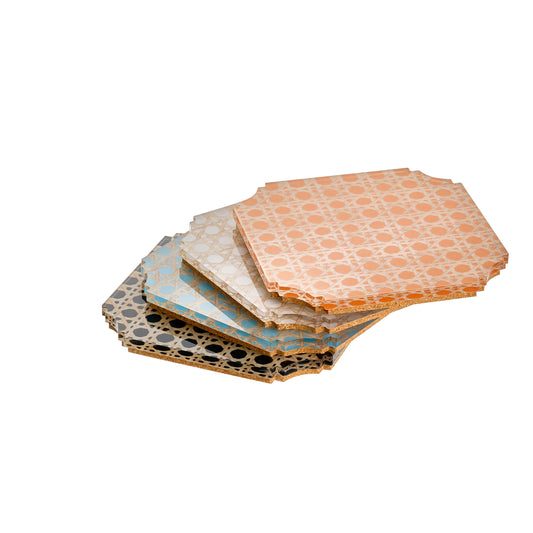 Boxed Coaster Sets Rattan