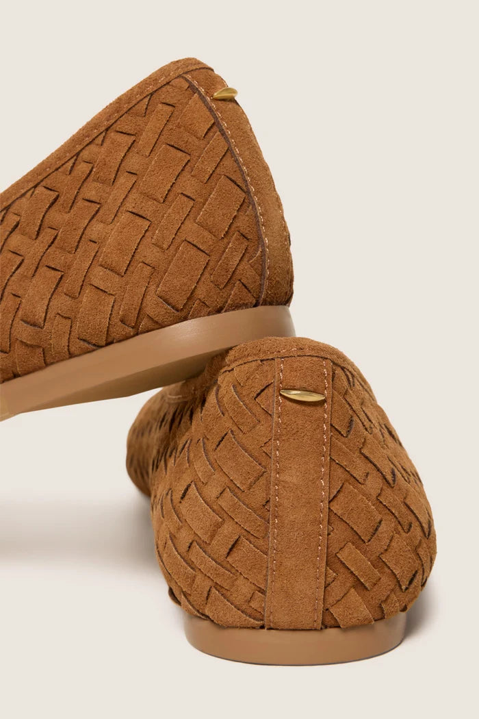 Megin Woven Suede Flat