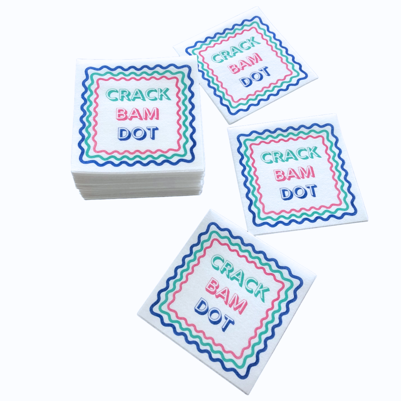 Mahjong Cocktail Napkins - 50-Pack | 5'' x 5''