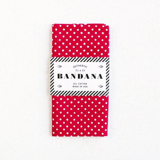 Red Polka Dot Bandana