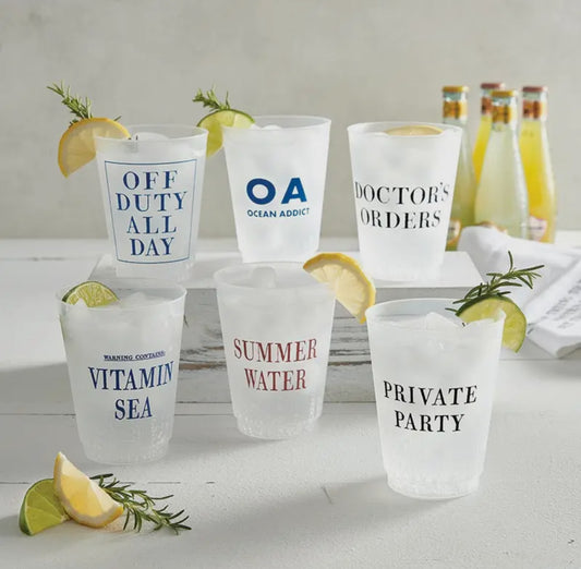 “Private Party” frosted cups