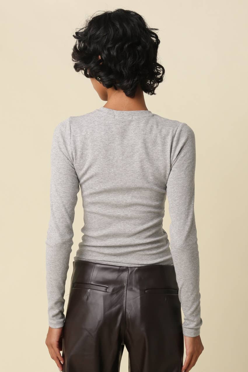 Rimi Slim Fit Crew Neck Top