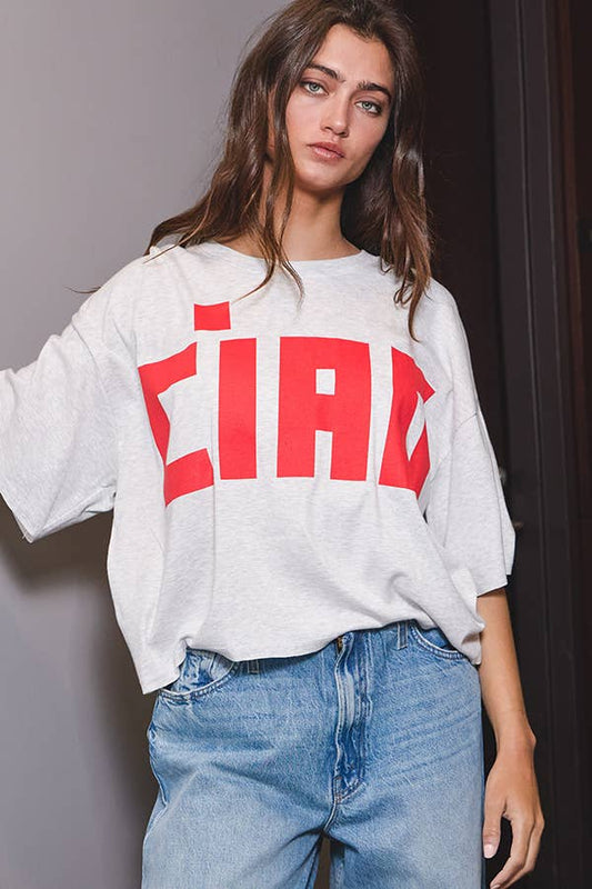 CIAO Jersey Boxy Crop Top