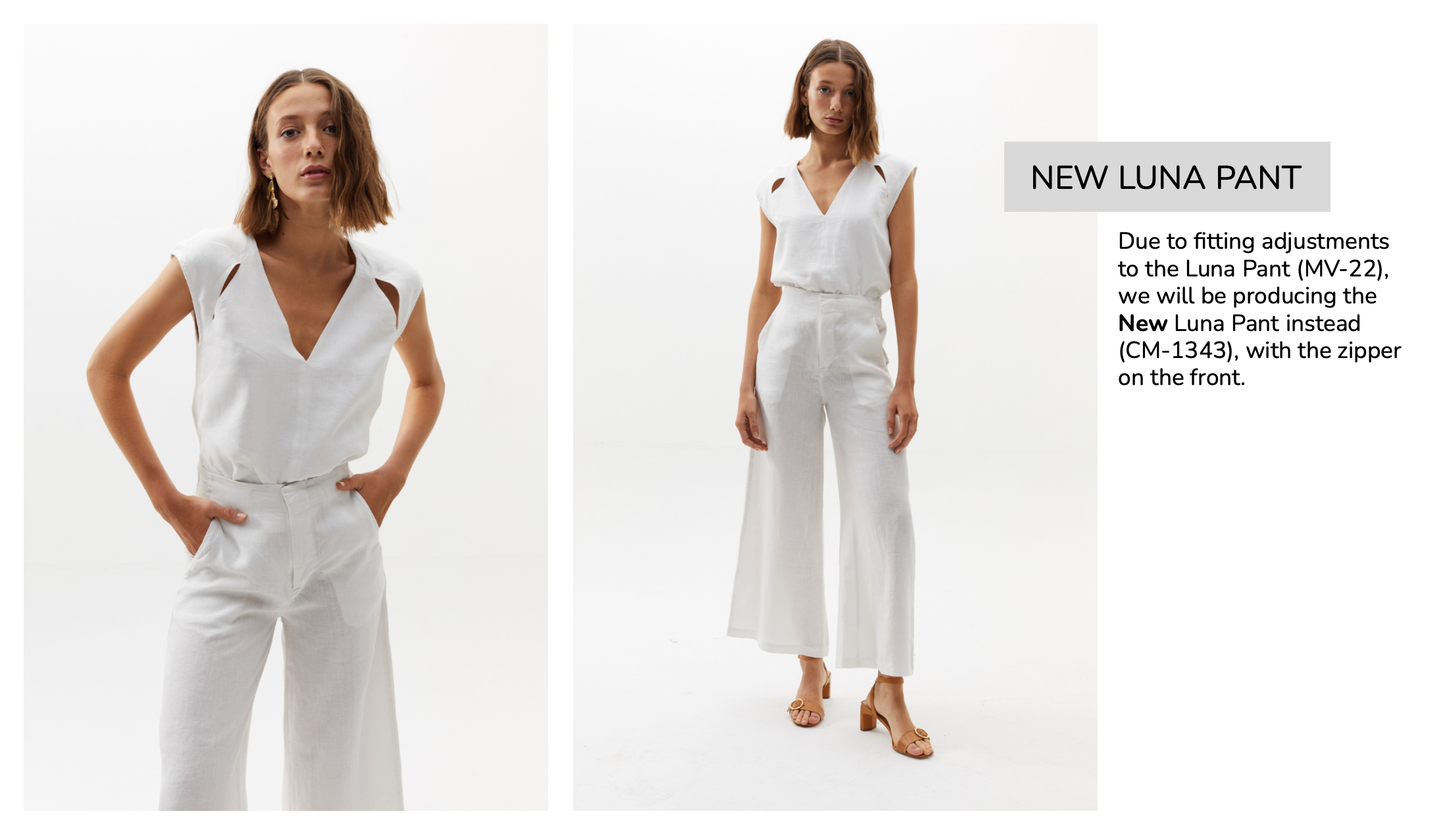 New Luna Linen Pant - Aquarela