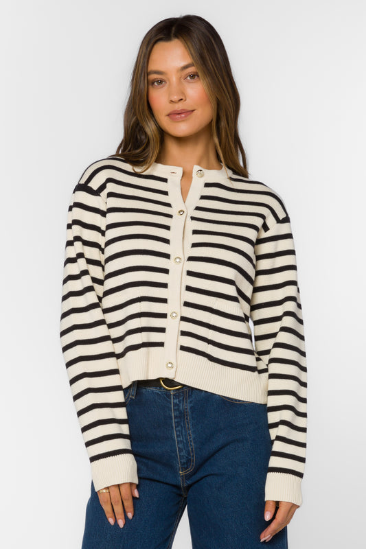 Melinda Striped Cardigan