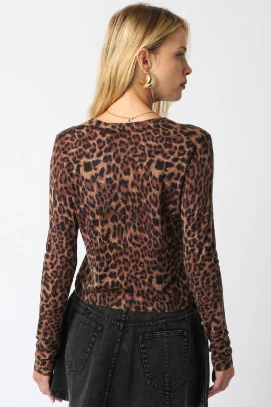 Christine Leopard Knit Top