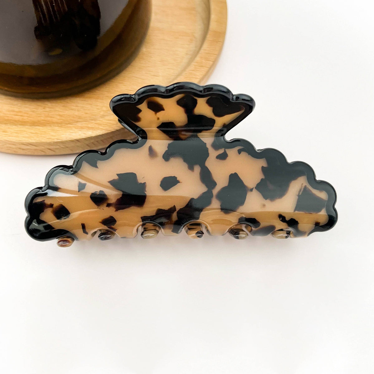 Wavy Marble Hair Clip