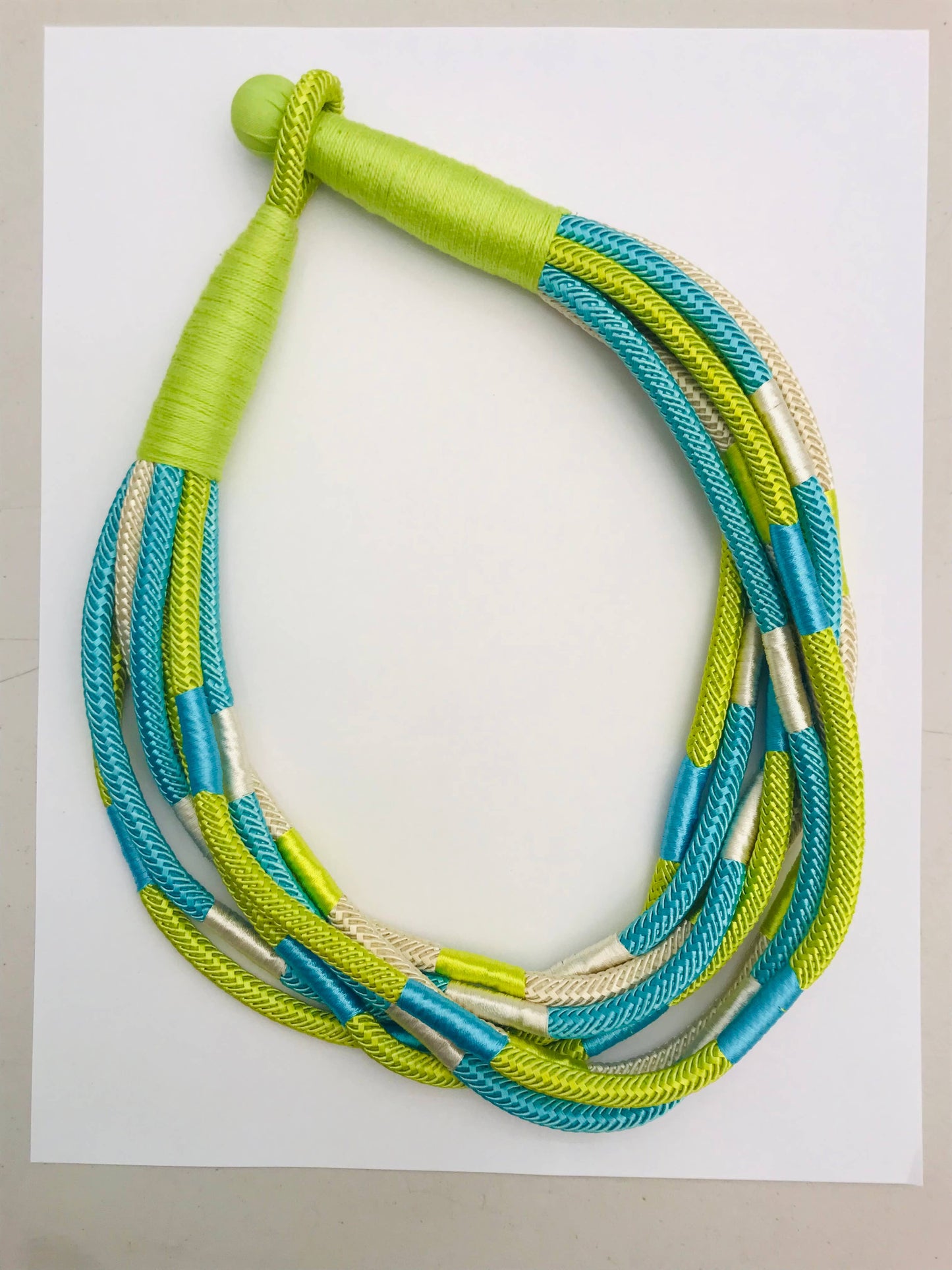 Slub strand (citrus/turq multi)
