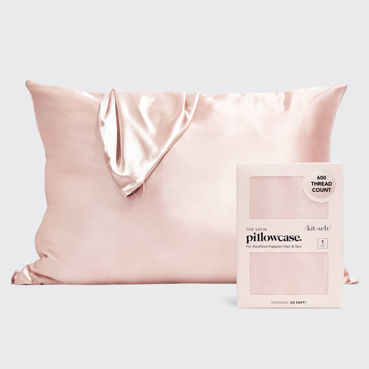 KITSCH Satin Pillowcase Standard - Blush