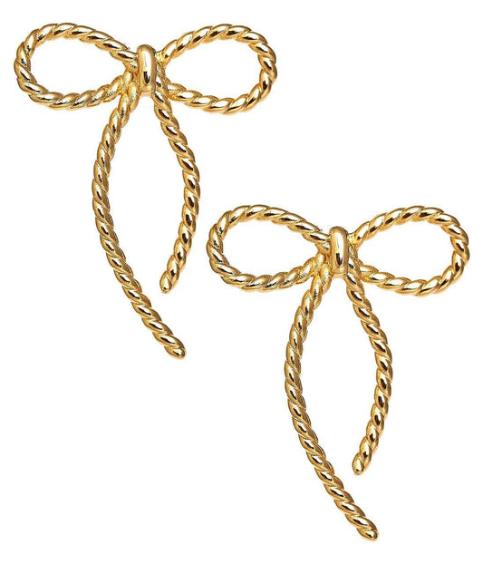 Mini Tory Bow - 18k Gold Plated