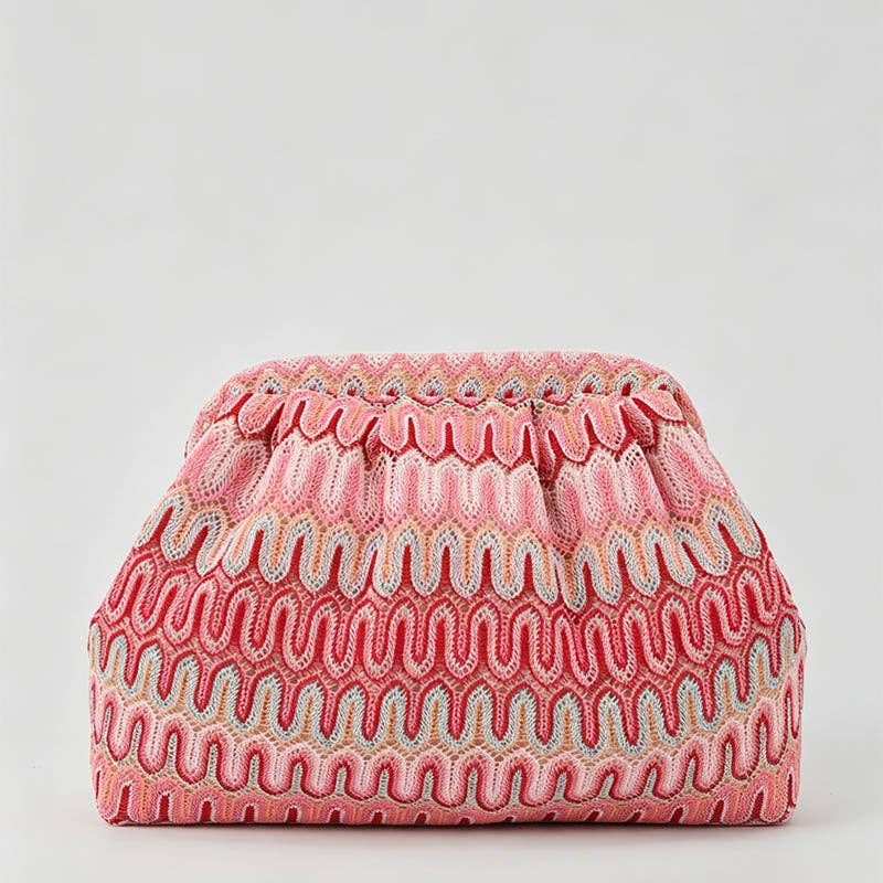 Striped Clutch