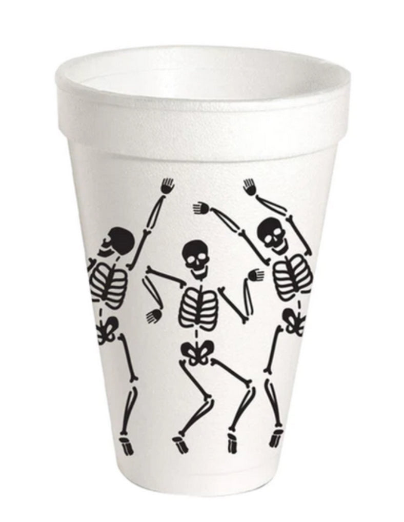 Dancing Skeleton Styrofoam Cups