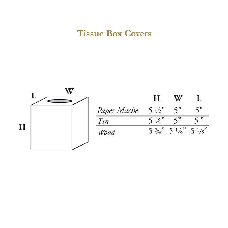 Medium Blue Provincial Tissue Box Cover