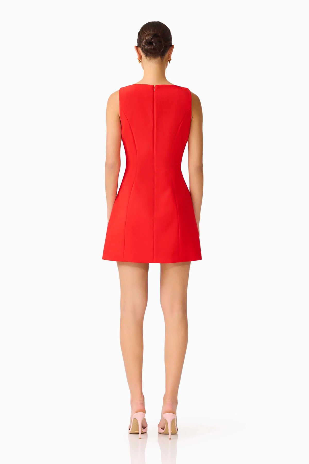 Elliatt Fleurisca A Line Mini Dress Scarlet Red