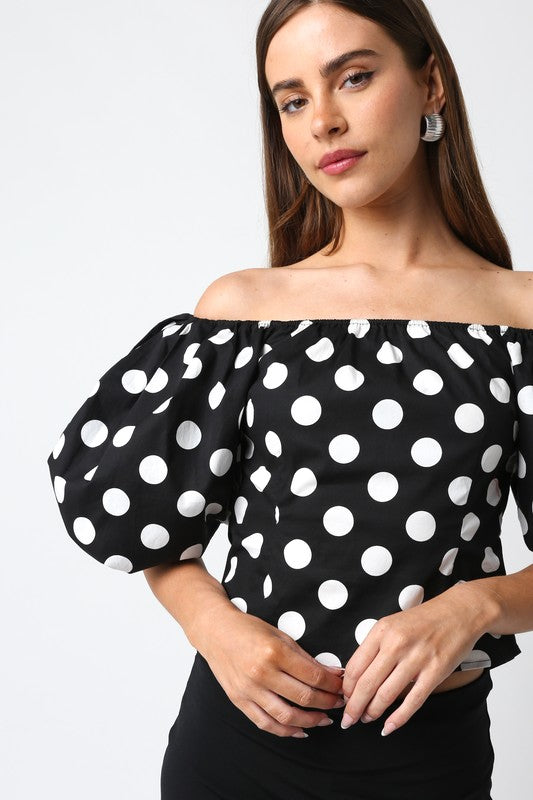 Monique Polka Dot Top