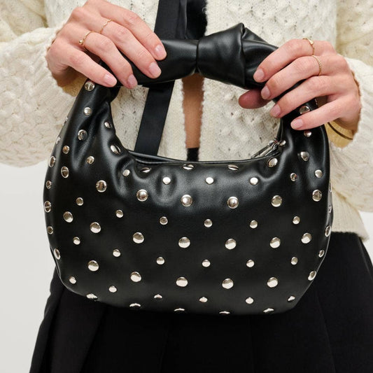 Tracy - Studded Knot Clutch