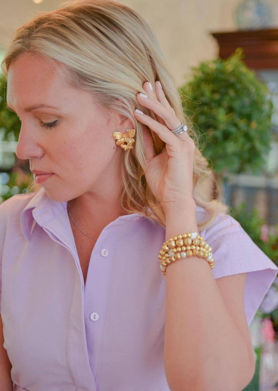 Alistair Butterfly Earring - 18k Gold Plated
