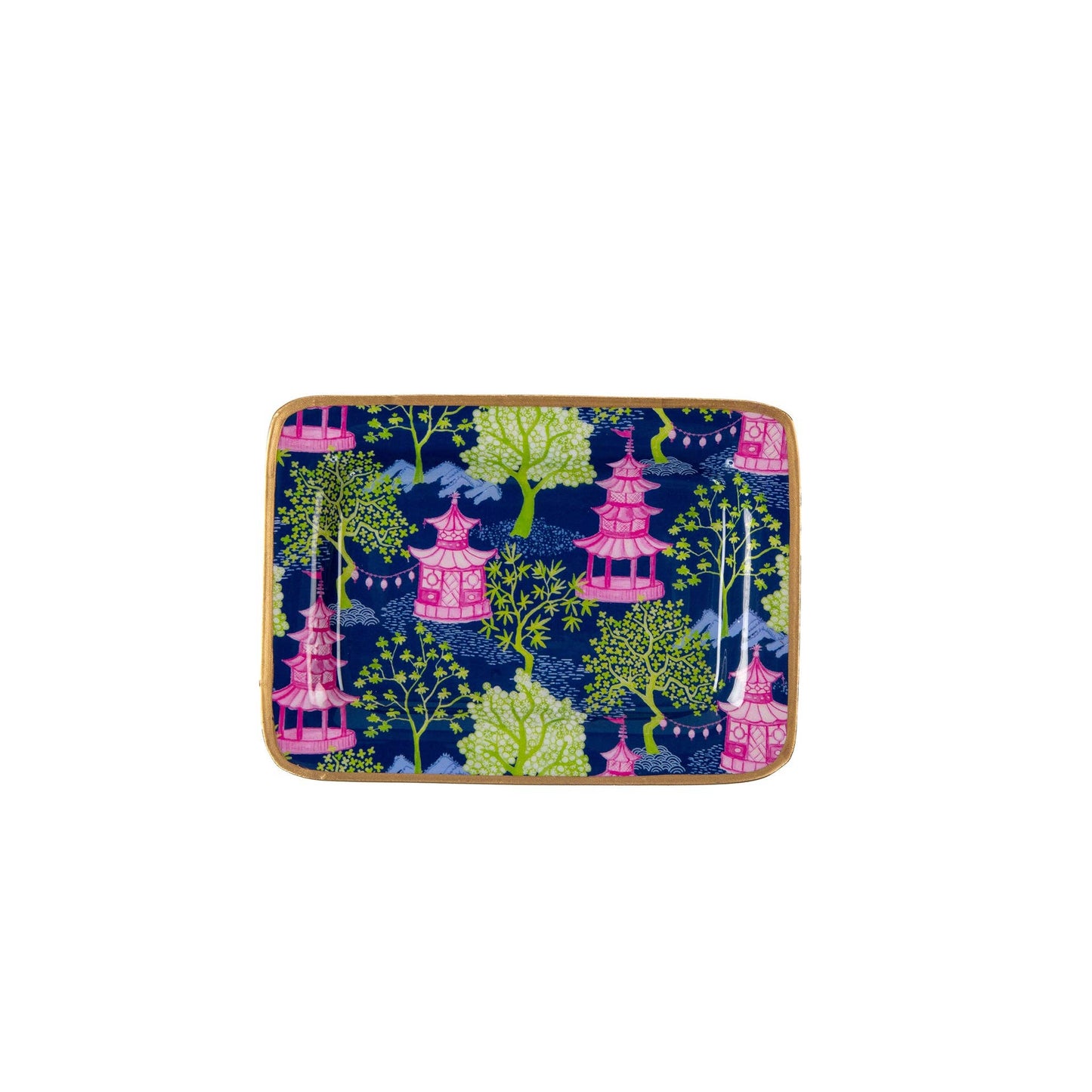 Garden Party Enameled Laney Tray