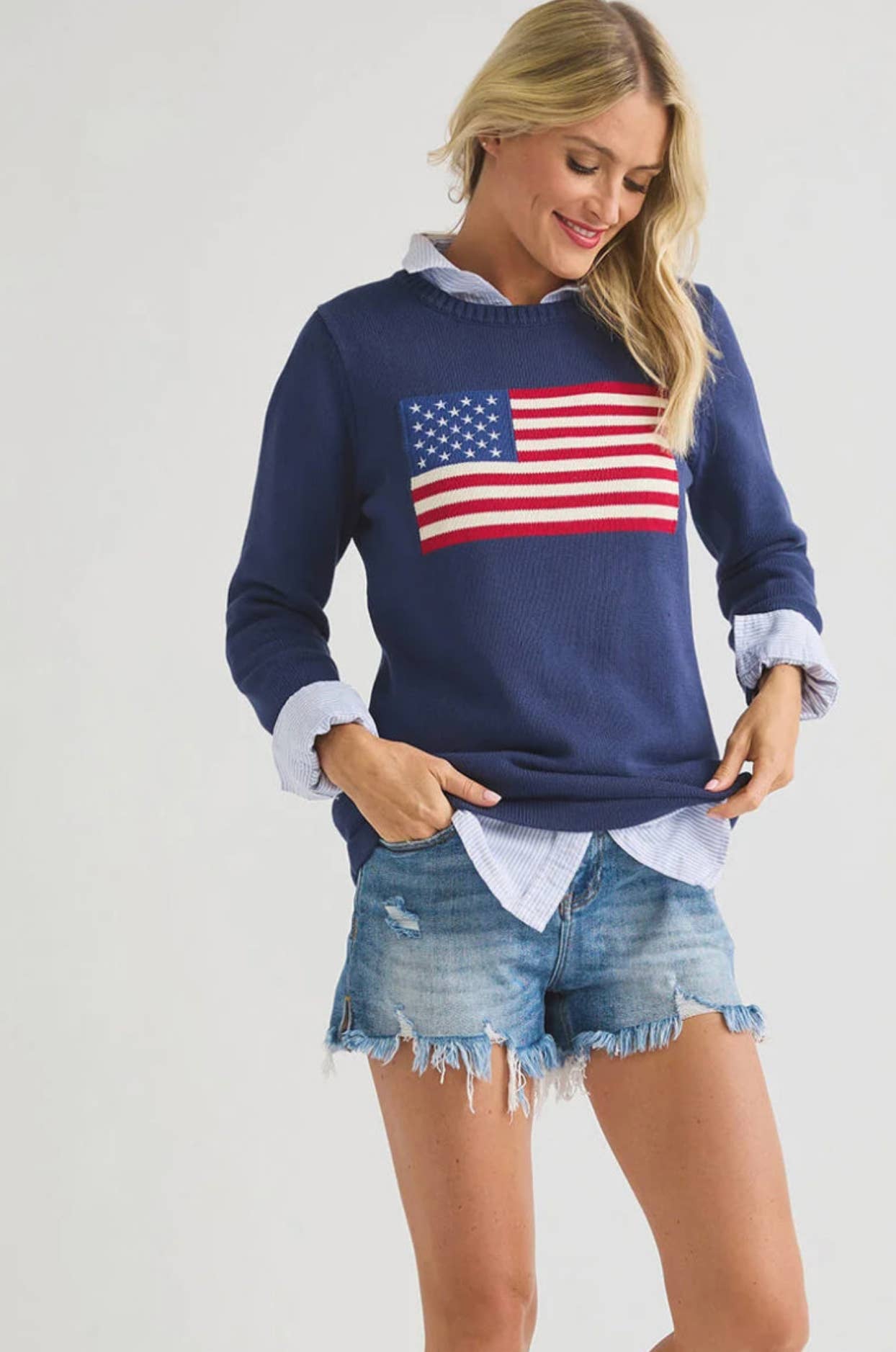 Ralph Flag Sweater-M