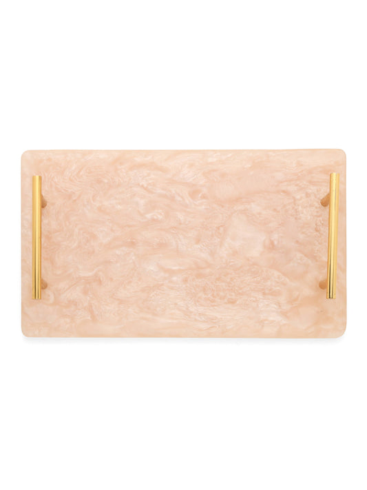 Ivory Resin Serving Board with Handles