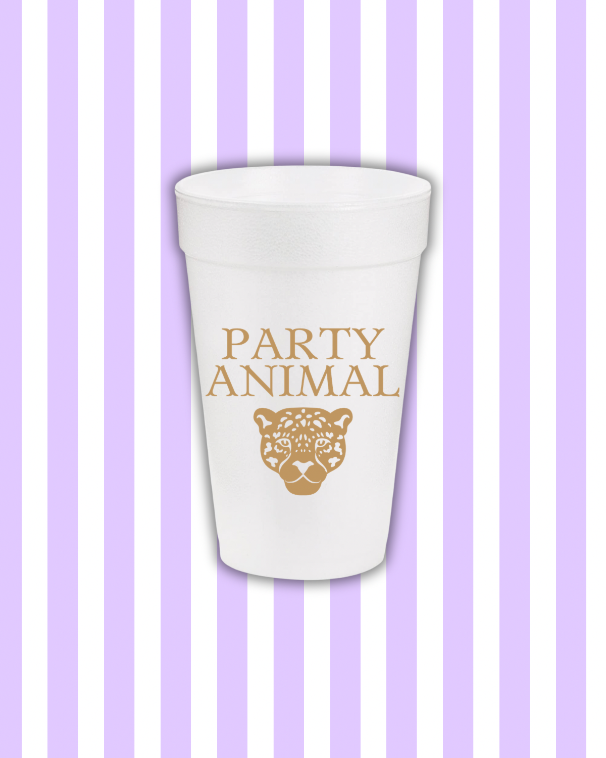 Party Animal Styrofoam Cups