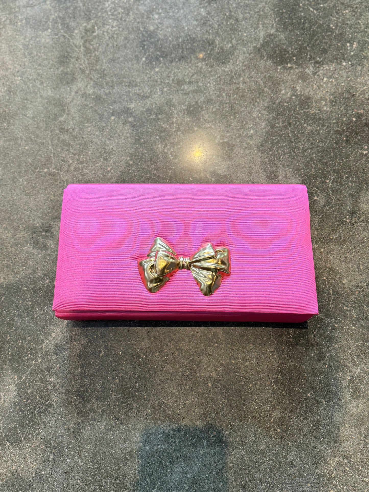 Jillian Pink Bow Clutch