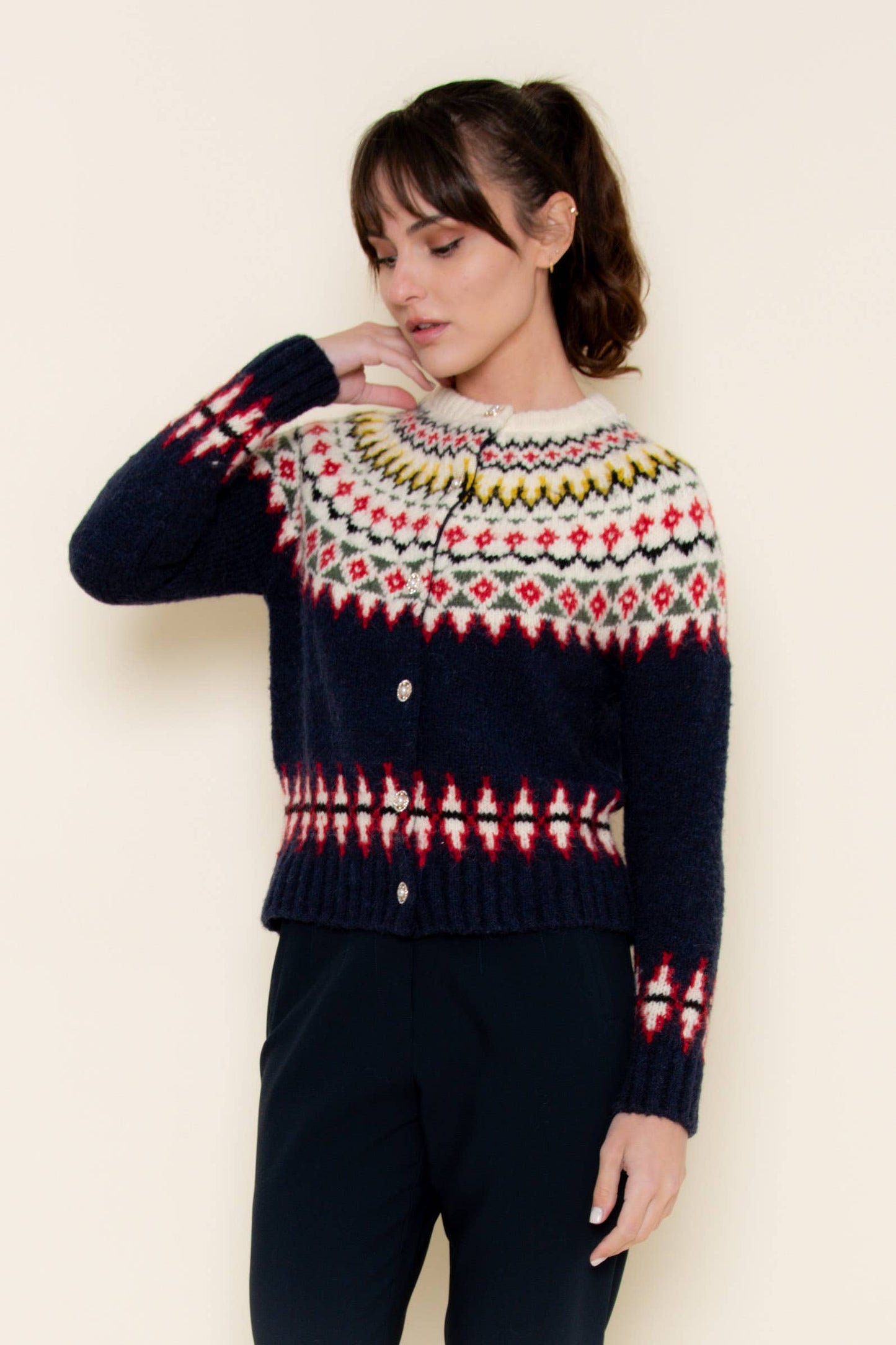 Fair isle Cardigan