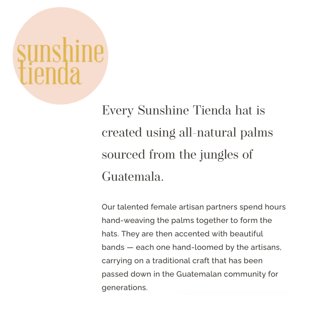 Sunshine Tienda Palm Hats